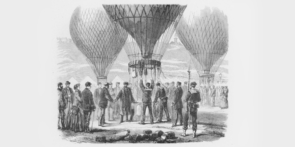 Image d'illustration. Une gravure de Montgolfière